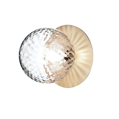 Celeste Wall Lamp | Metal, Brass, Glass | Black, White, Clear