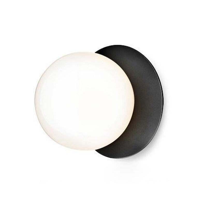 Celeste Wall Lamp | Metal, Brass, Glass | Black, White, Clear
