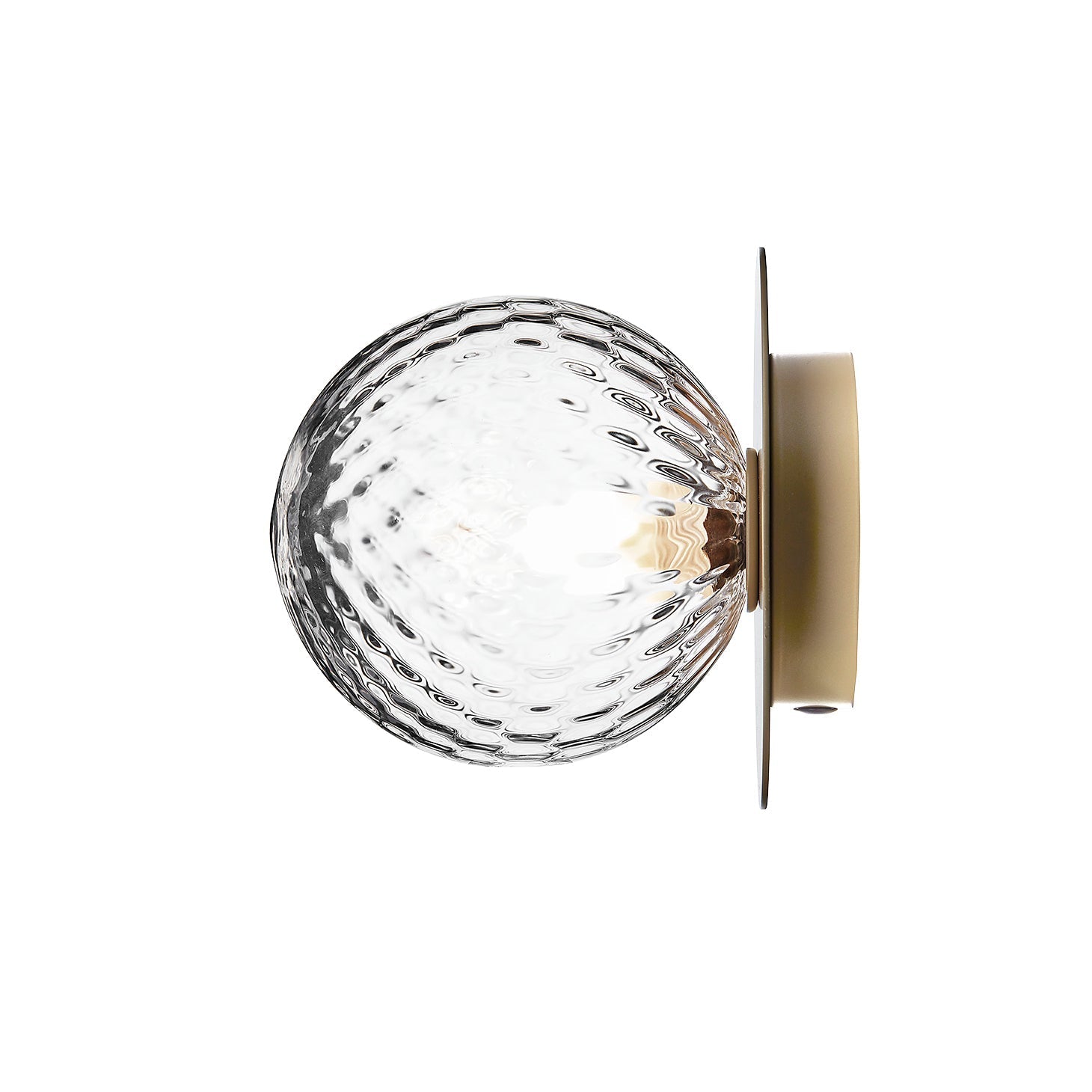 Celeste Wall Lamp | Metal, Brass, Glass | Black, White, Clear