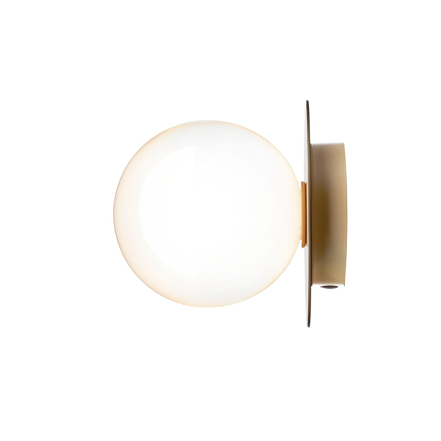 Celeste Wall Lamp | Metal, Brass, Glass | Black, White, Clear