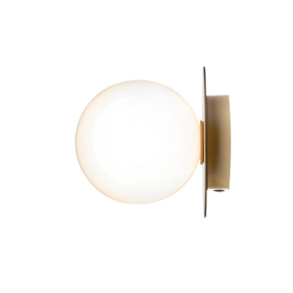 Celeste Wall Lamp | Metal, Brass, Glass | Black, White, Clear