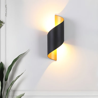 Lila Wall Lamp | Metal, Aluminum, Acrylic | Black, Gold, White