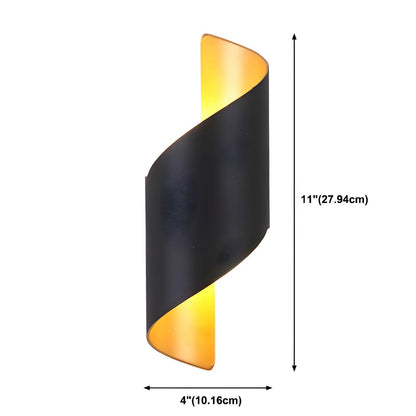 Lila Wall Lamp | Metal, Aluminum, Acrylic | Black, Gold, White