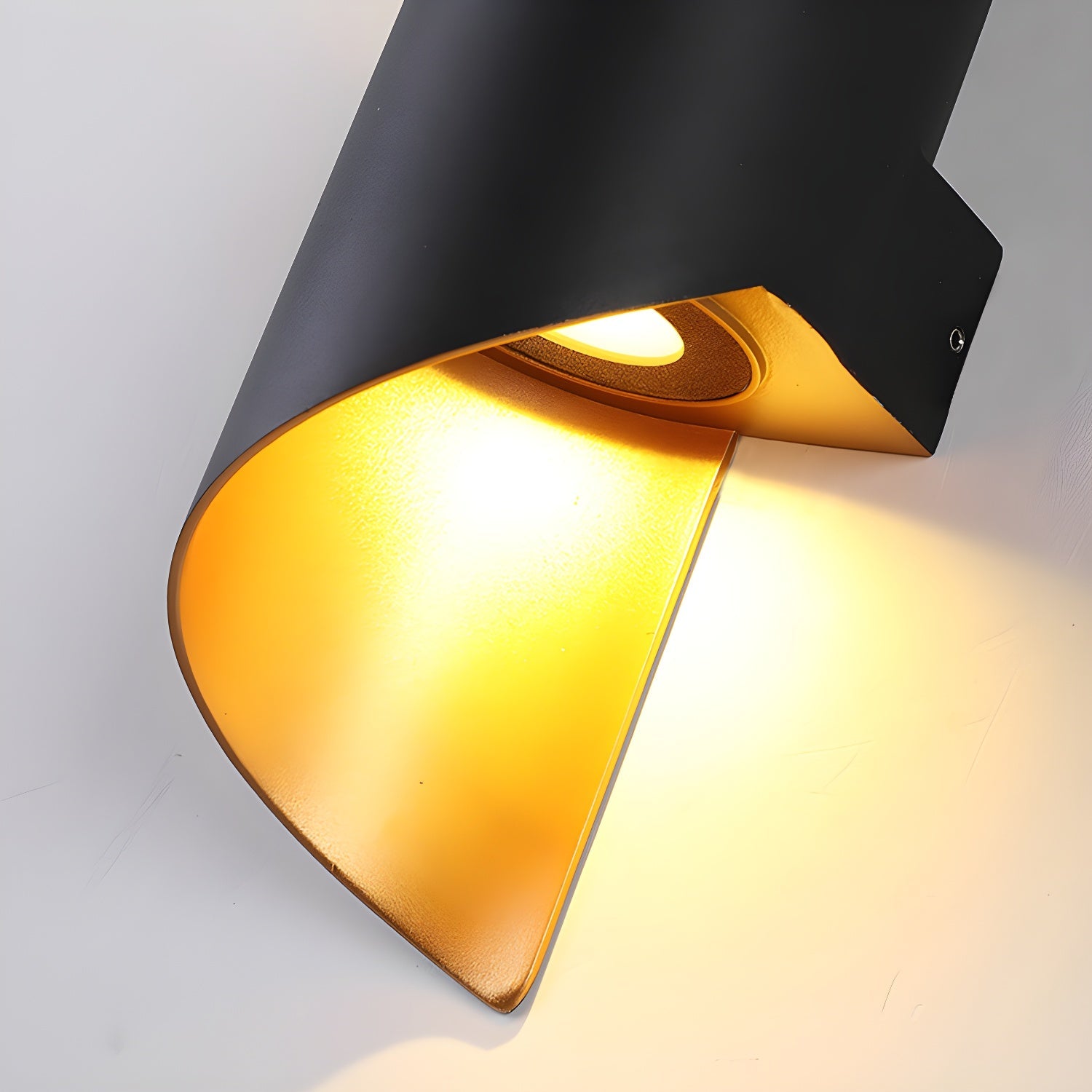 Lila Wall Lamp | Metal, Aluminum, Acrylic | Black, Gold, White