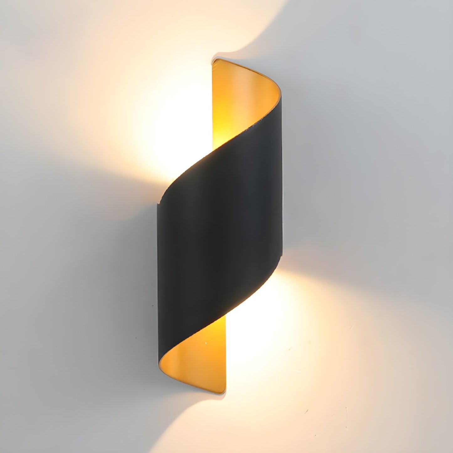 Lila Wall Lamp | Metal, Aluminum, Acrylic | Black, Gold, White
