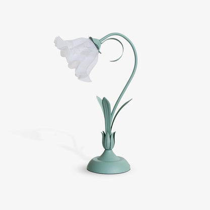 Lily of the Valley Table Lamp | Gold-Tone Metal & Glass | 30cm Diameter