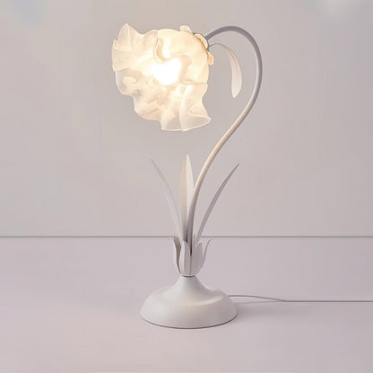 Lily of the Valley Table Lamp | Gold-Tone Metal & Glass | 30cm Diameter