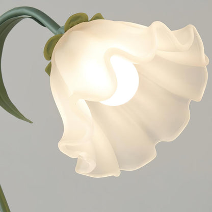 Lily of the Valley Table Lamp | Gold-Tone Metal & Glass | 30cm Diameter