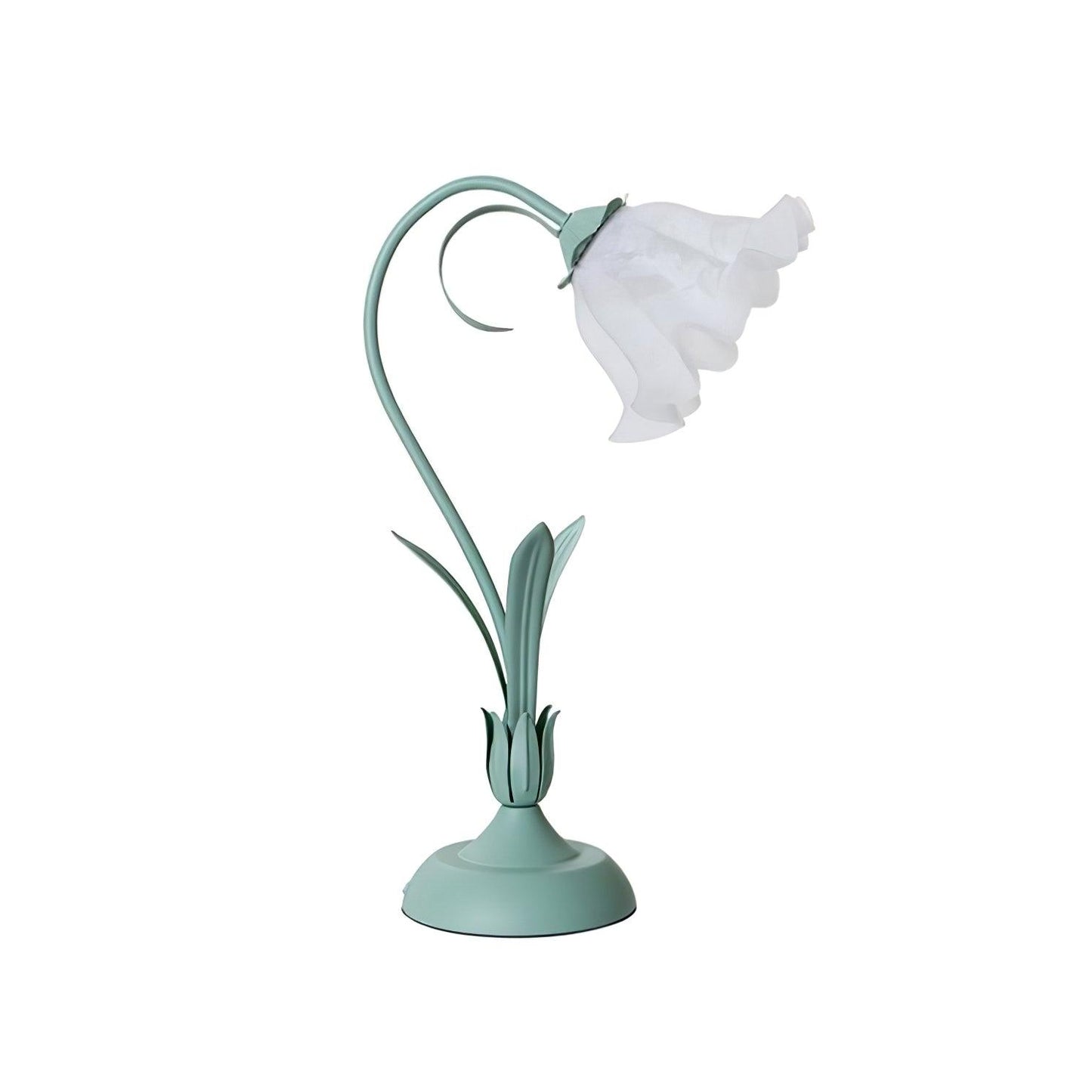 Lily of the Valley Table Lamp | Gold-Tone Metal & Glass | 30cm Diameter