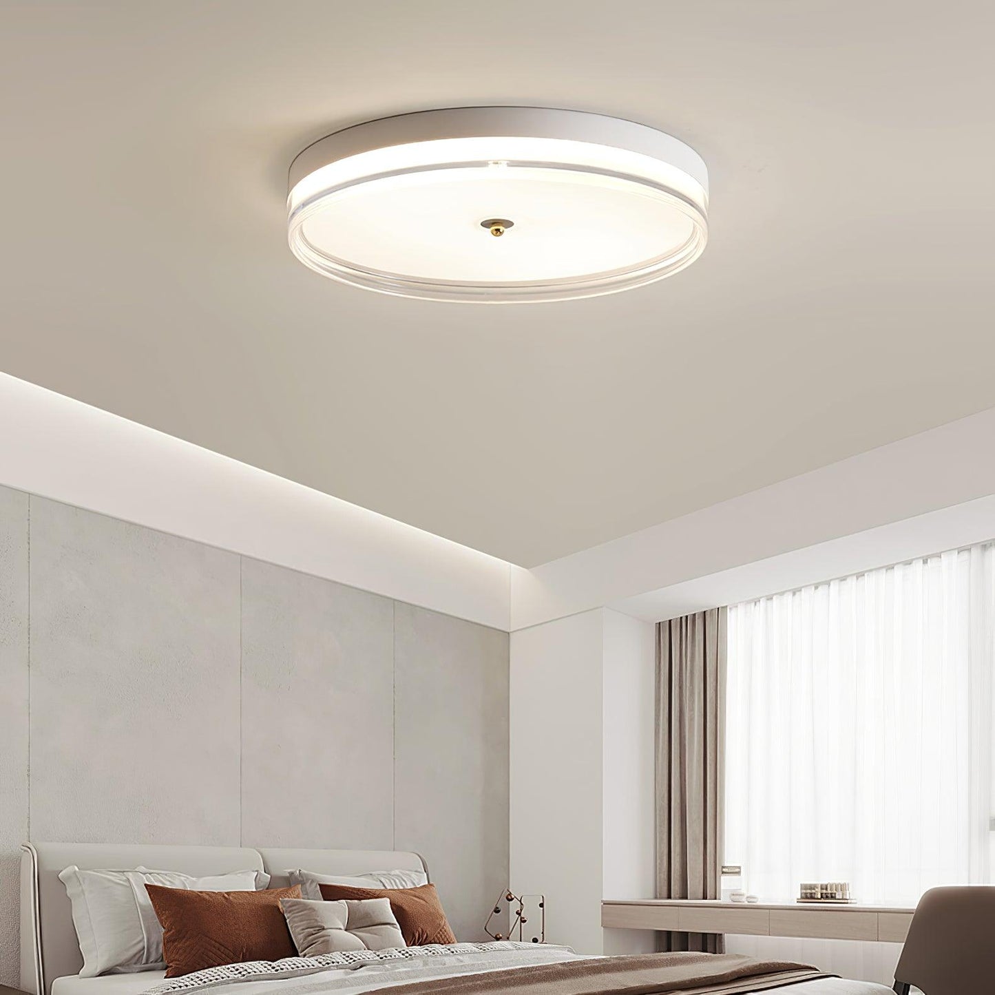 Lindby Ceiling Light | LED Acrylic | White, Black, Blue, Gold
