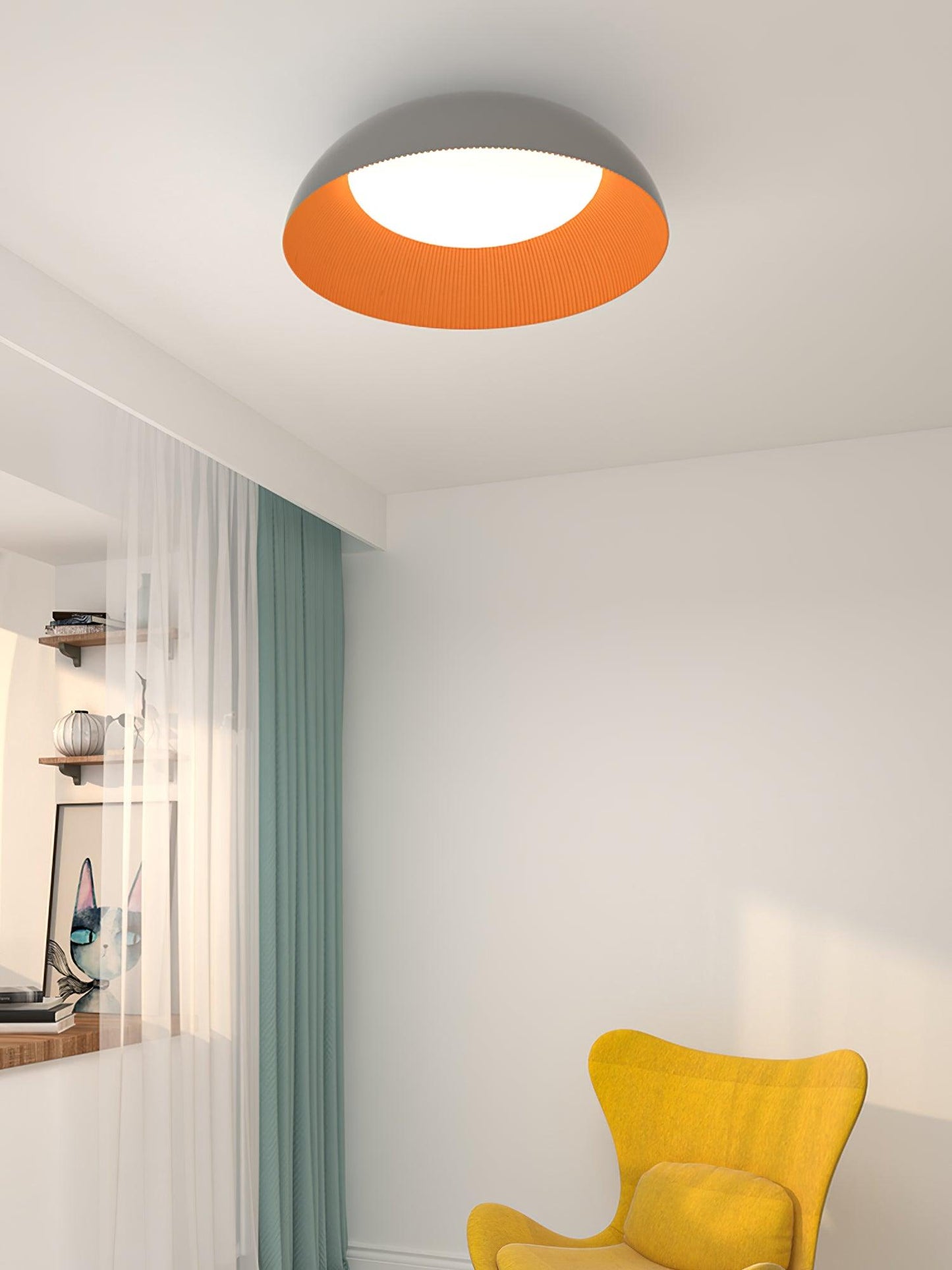 Lindby Juliven LED Ceiling Light | Aluminum & Metal | Black & Gold