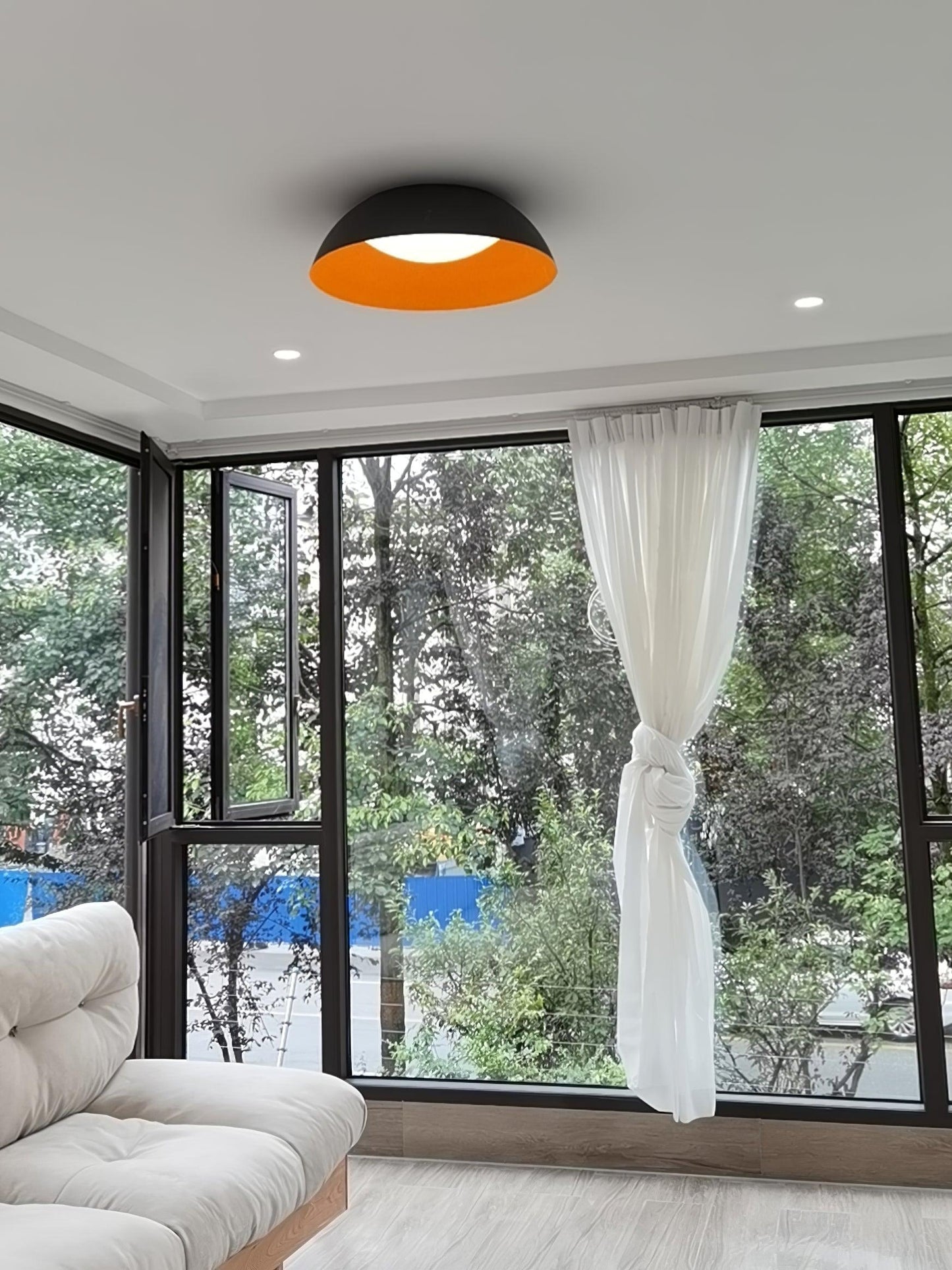 Lindby Juliven LED Ceiling Light | Aluminum & Metal | Black & Gold