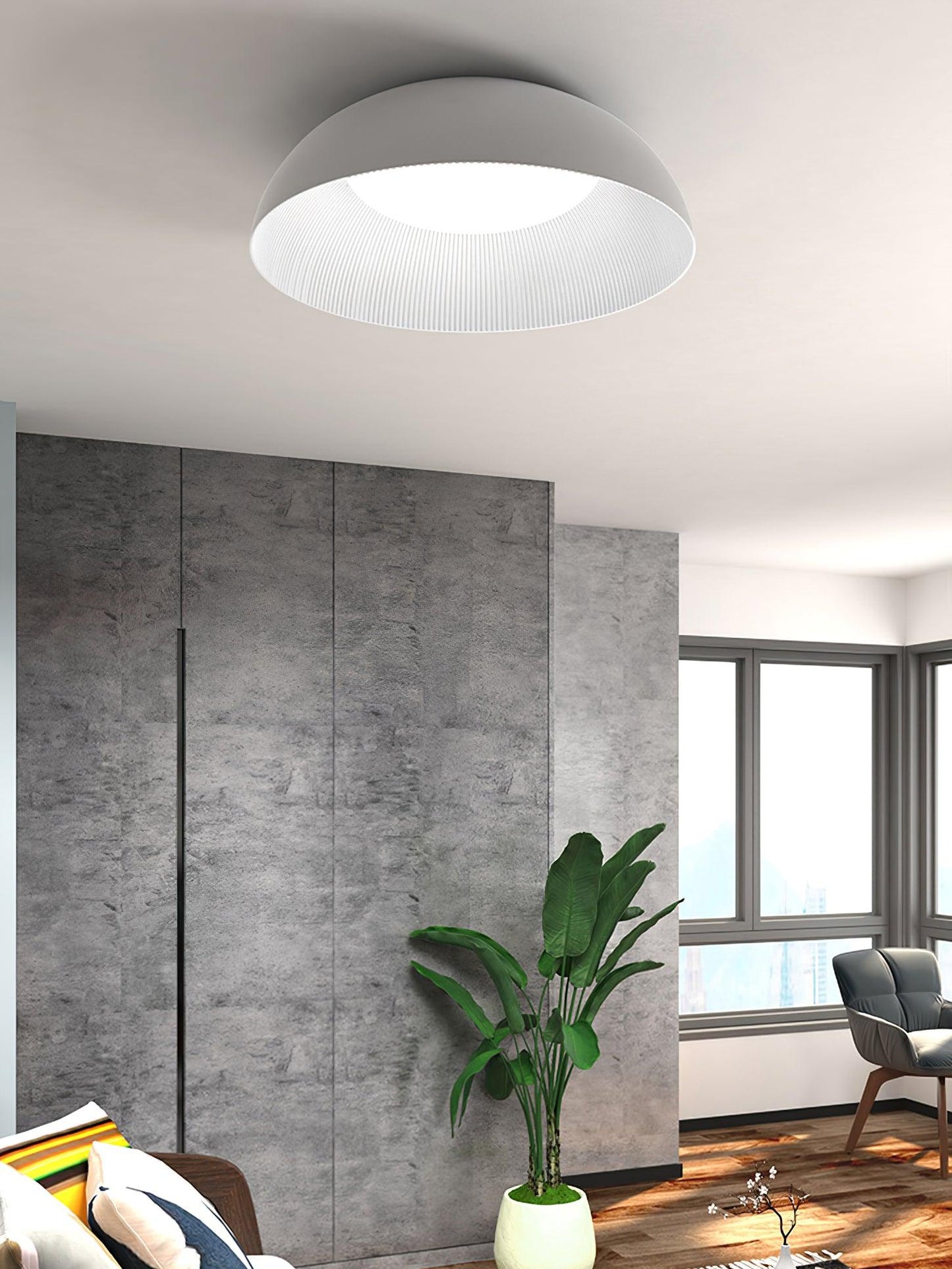 Lindby Juliven LED Ceiling Light | Aluminum & Metal | Black & Gold