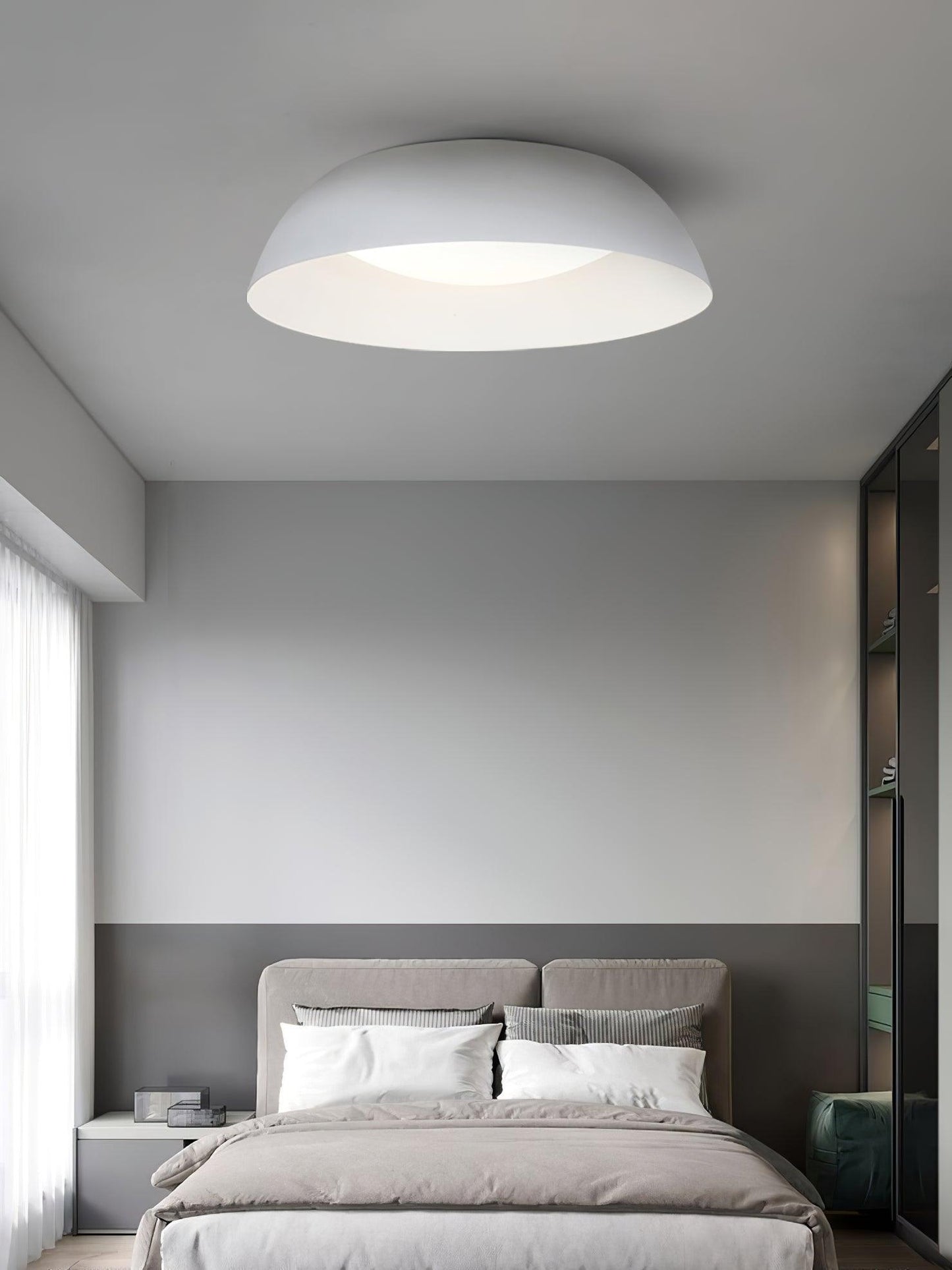 Lindby Juliven LED Ceiling Light | Aluminum & Metal | Black & Gold