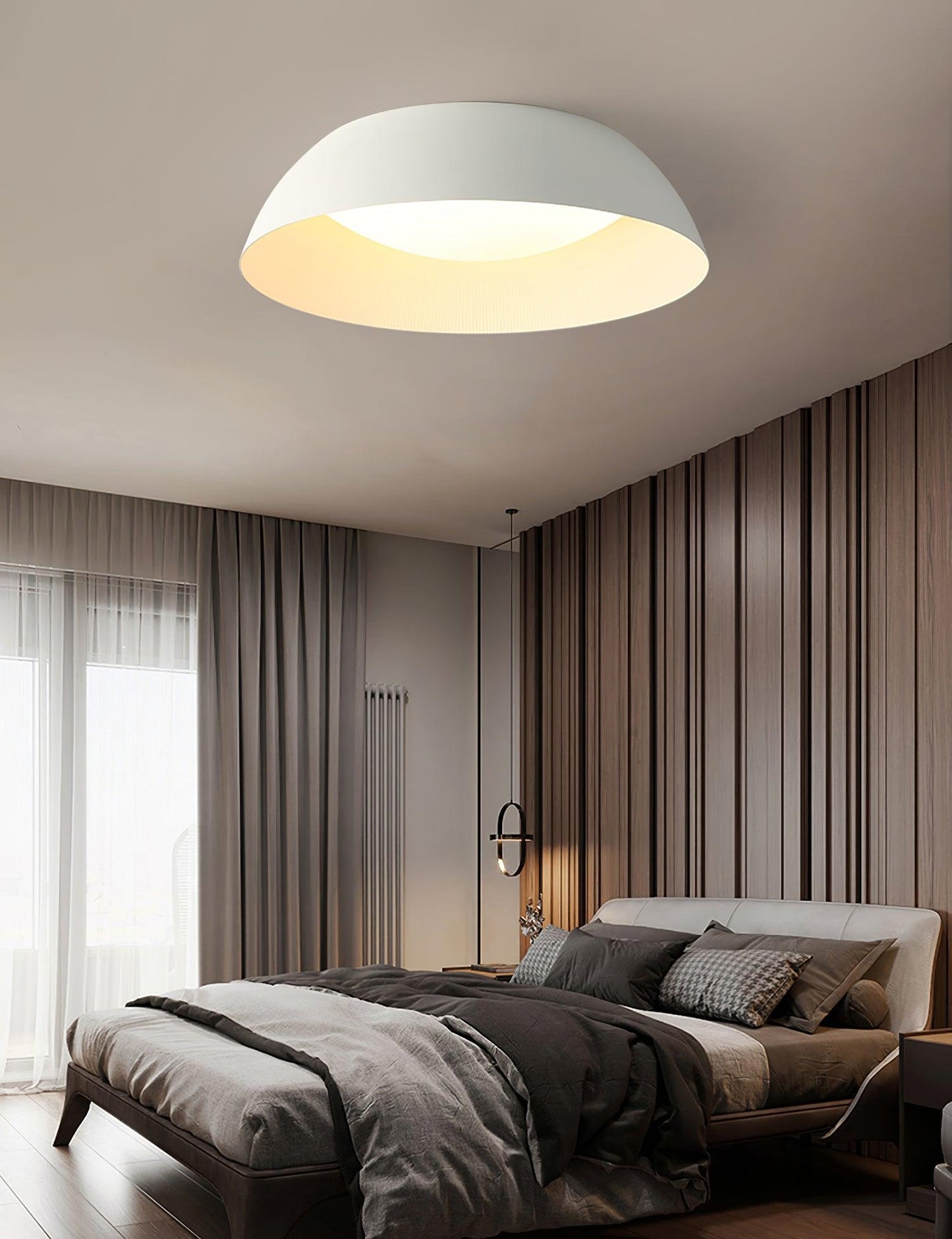 Lindby Juliven LED Ceiling Light | Aluminum & Metal | Black & Gold