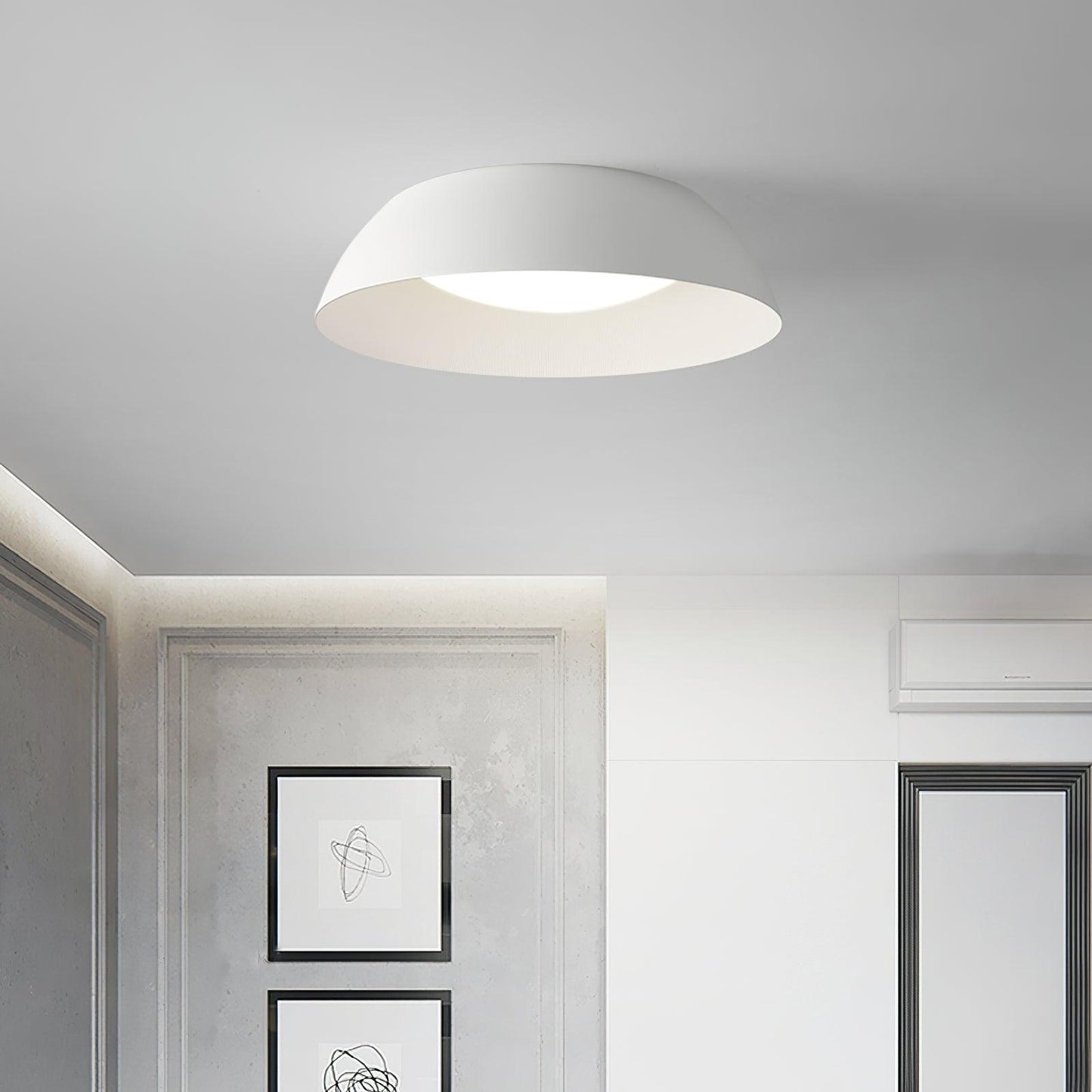 Lindby Juliven LED Ceiling Light | Aluminum & Metal | Black & Gold