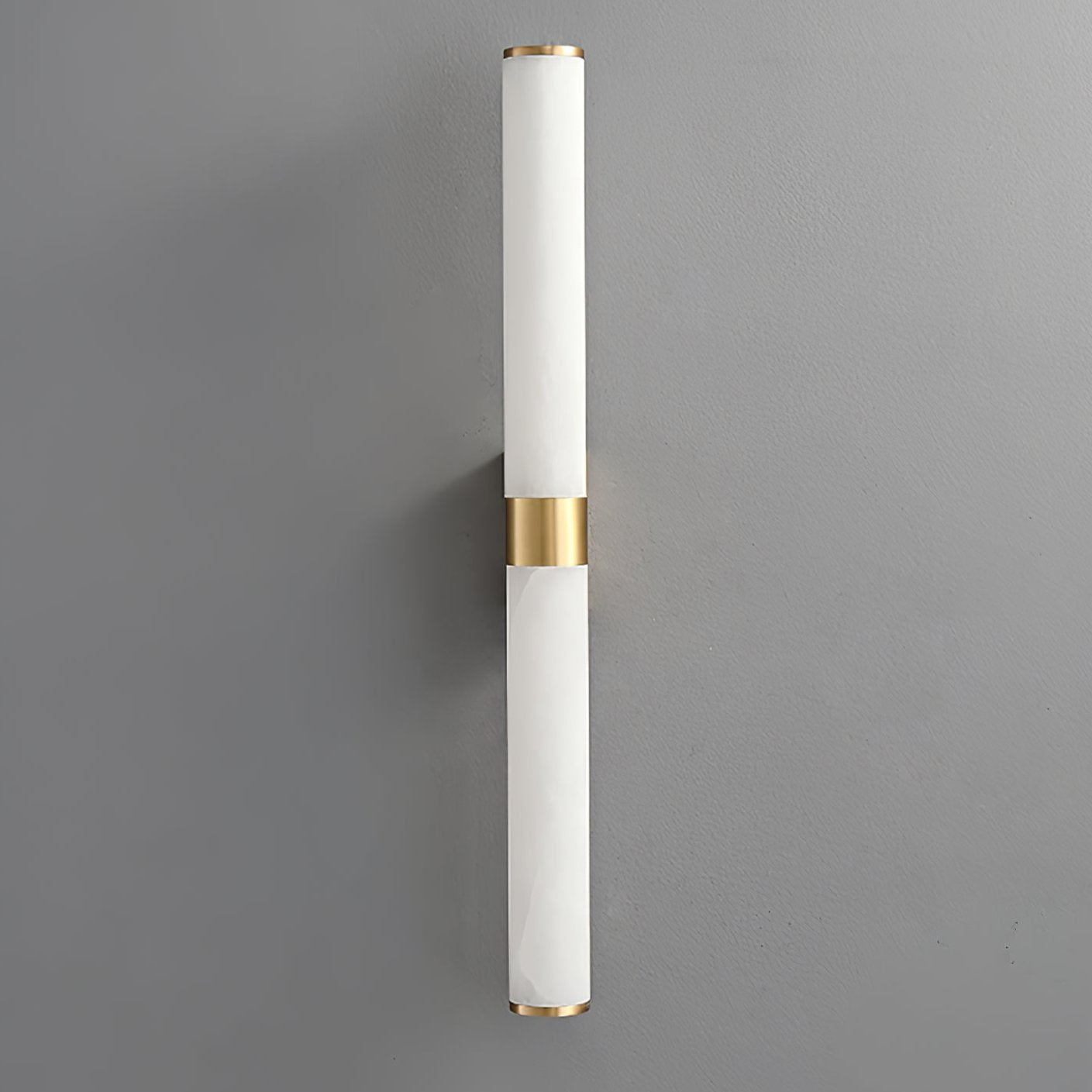 Line Alabaster Wall Light | Brass & Alabaster | White