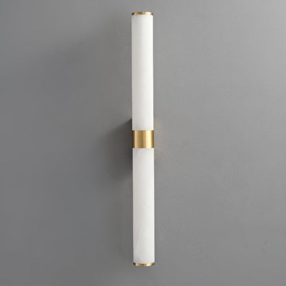 Line Alabaster Wall Light | Brass & Alabaster | White
