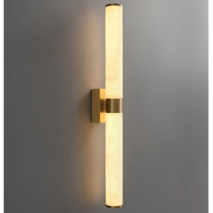 Line Alabaster Wall Light | Brass & Alabaster | White