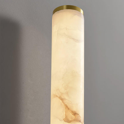 Line Alabaster Wall Light | Brass & Alabaster | White