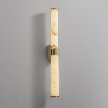 Line Alabaster Wall Light | Brass & Alabaster | White