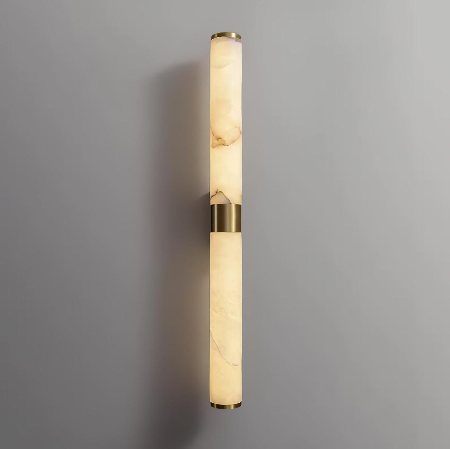 Line Alabaster Wall Light | Brass & Alabaster | White