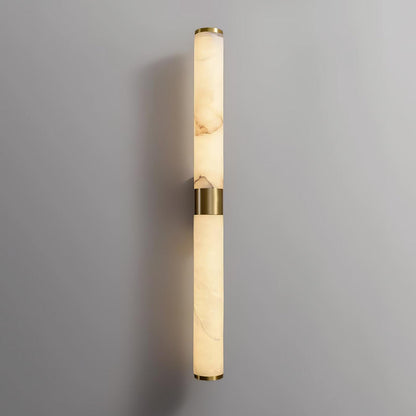 Line Alabaster Wall Light | Brass & Alabaster | White