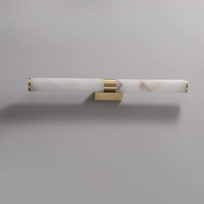 Line Alabaster Wall Light | Brass & Alabaster | White