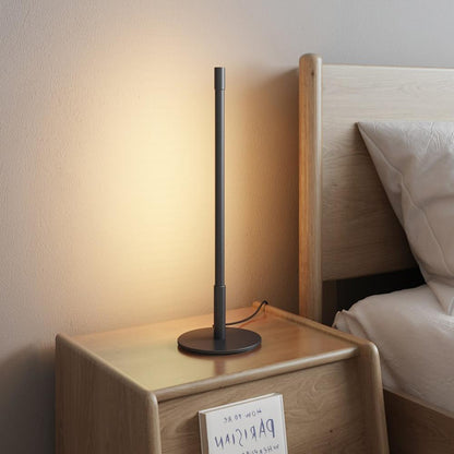 Linear LED Table Lamp | Metal, Aluminum, Acrylic | Black