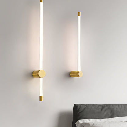 Linear LED Sconce | Rechargeable | Black & Copper