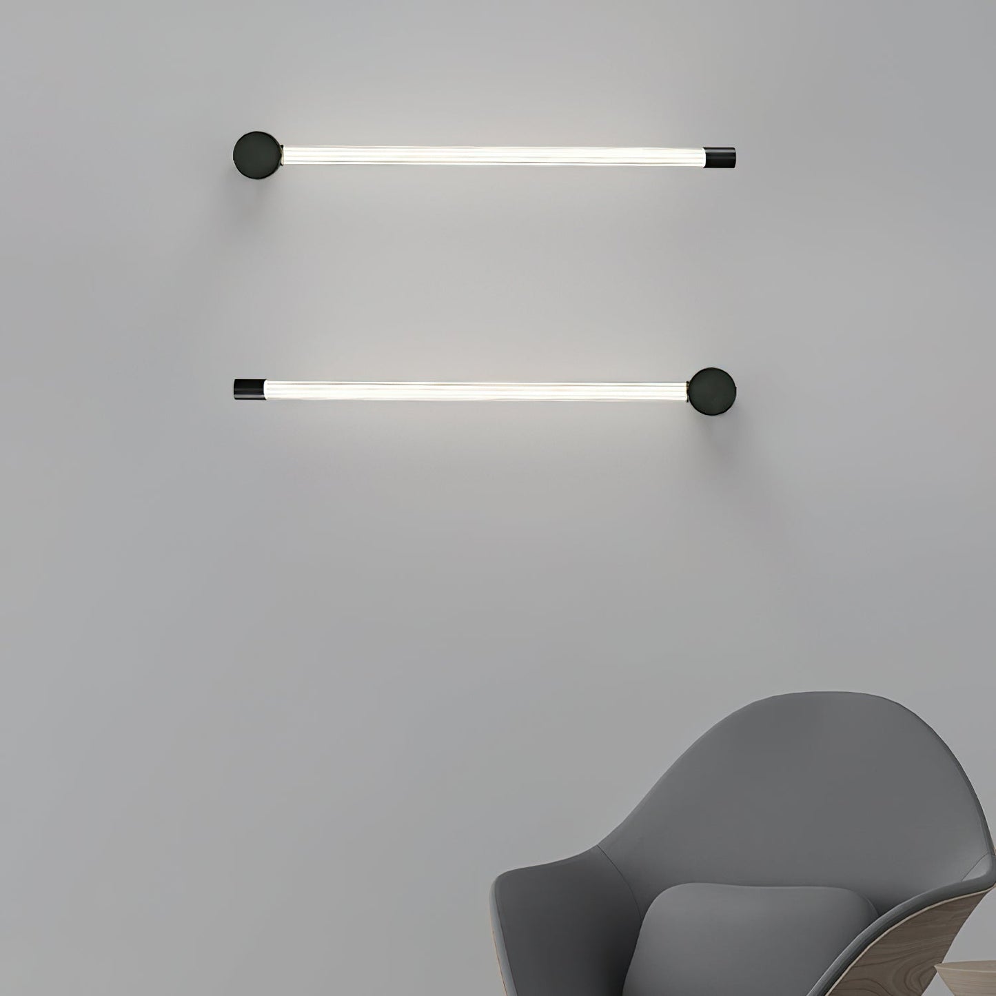 Linear LED Sconce | Rechargeable | Black & Copper