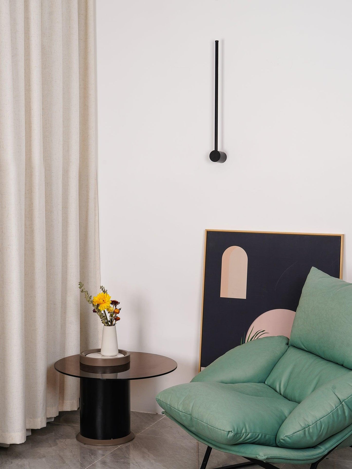LED Wall Light Set | Metal & Acrylic | Set of 2
