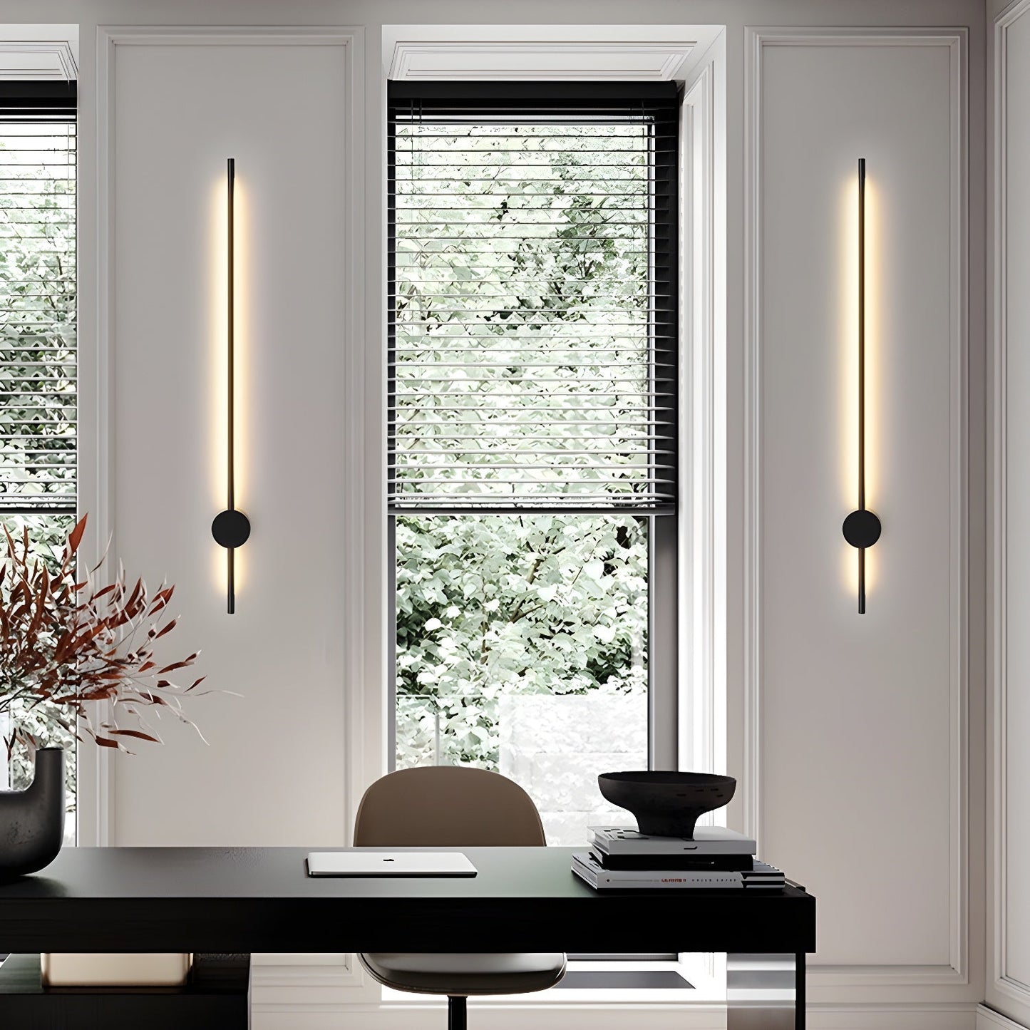 LED Wall Light Set | Metal & Acrylic | Set of 2