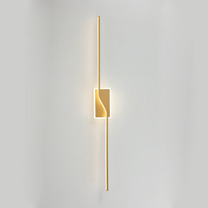 Linear Strip Wall Light | Aluminum/Acrylic/Silicone | Brass/Black/White