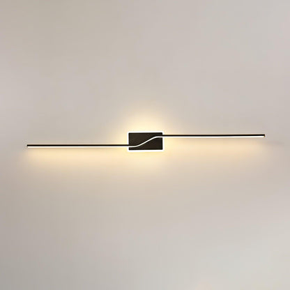 Linear Strip Wall Light | Aluminum/Acrylic/Silicone | Brass/Black/White