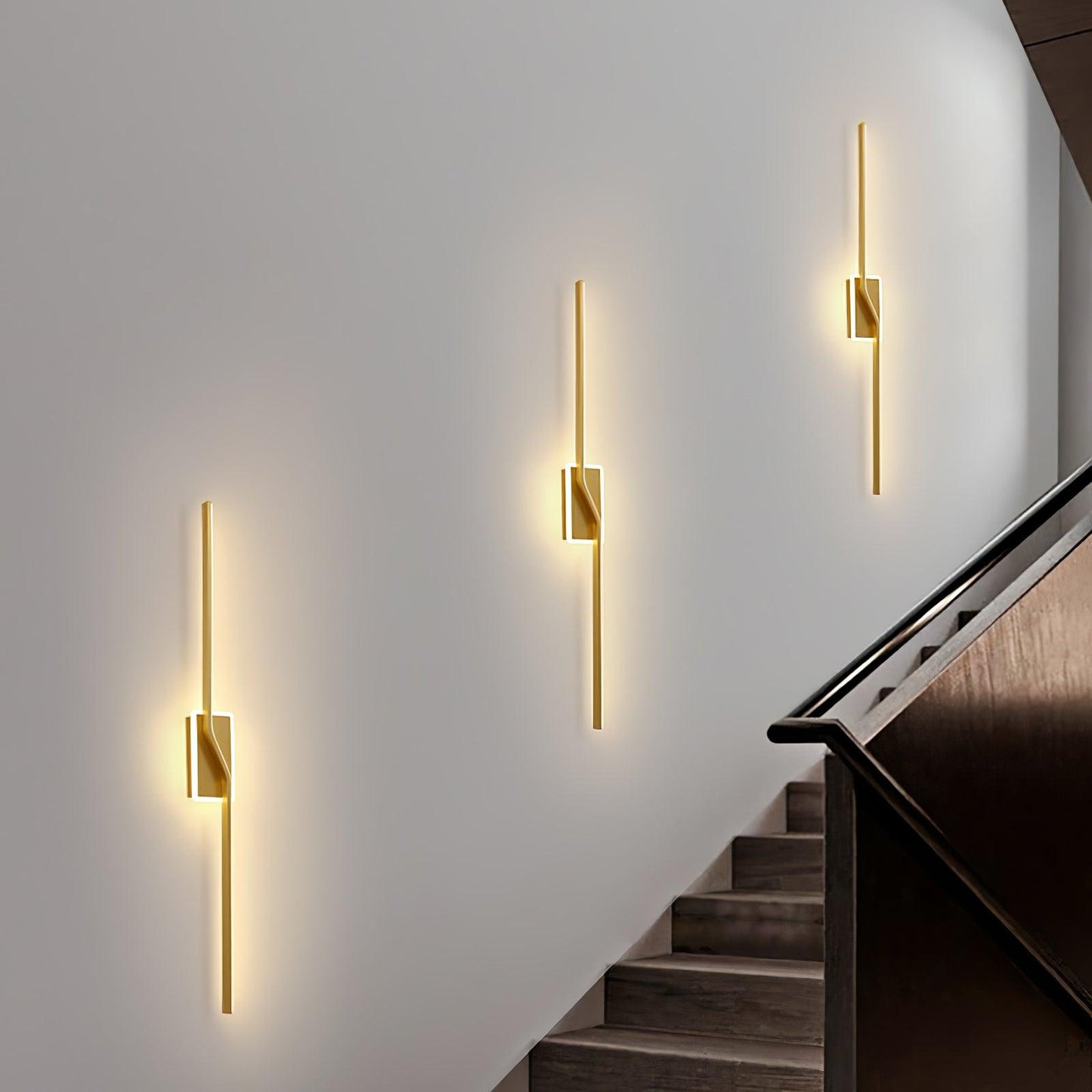 Linear Strip Wall Light | Aluminum/Acrylic/Silicone | Brass/Black/White