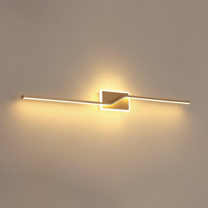 Linear Strip Wall Light | Aluminum/Acrylic/Silicone | Brass/Black/White