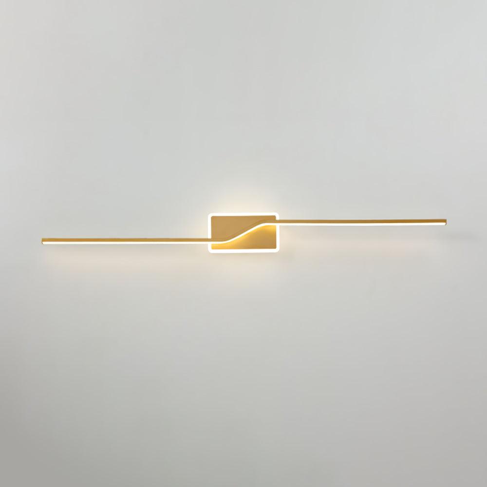 Linear Strip Wall Light | Aluminum/Acrylic/Silicone | Brass/Black/White