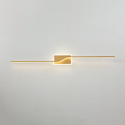 Linear Strip Wall Light | Aluminum/Acrylic/Silicone | Brass/Black/White