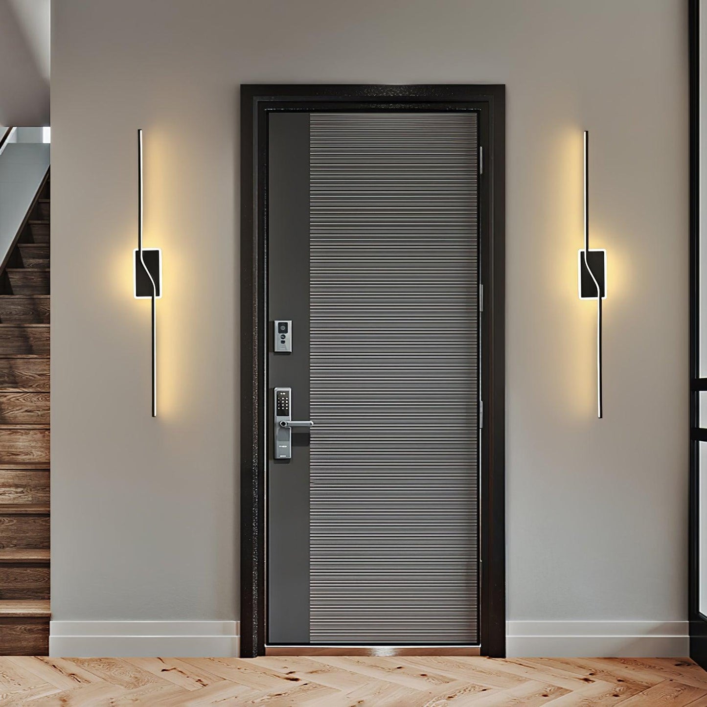 Linear Strip Wall Light | Aluminum/Acrylic/Silicone | Brass/Black/White
