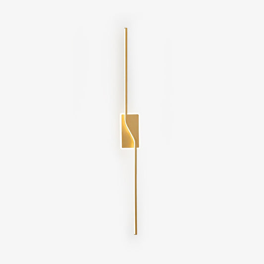 Linear Strip Wall Light | Aluminum/Acrylic/Silicone | Brass/Black/White