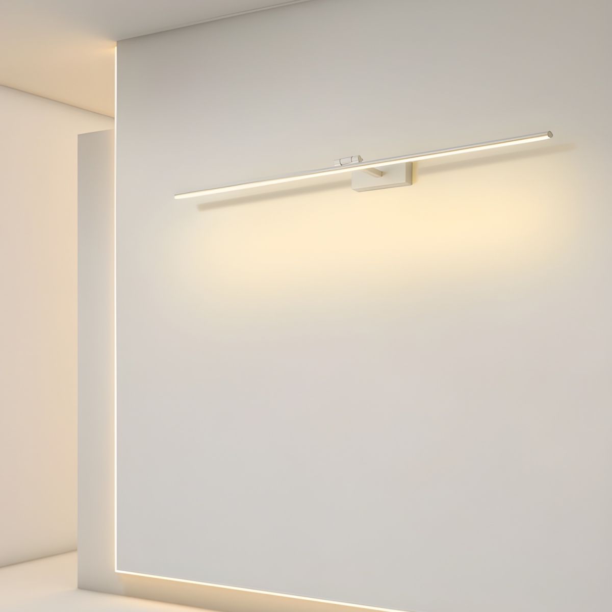 Linear Bathroom Wall Lamp | Aluminum | Black/White