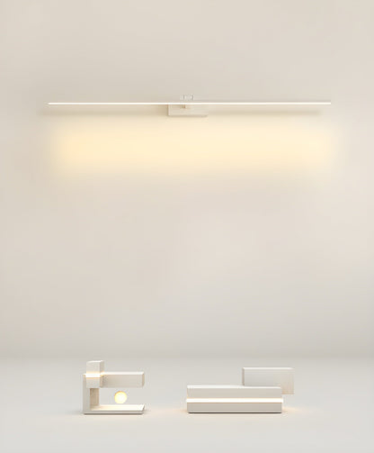 Linear Bathroom Wall Lamp | Aluminum | Black/White