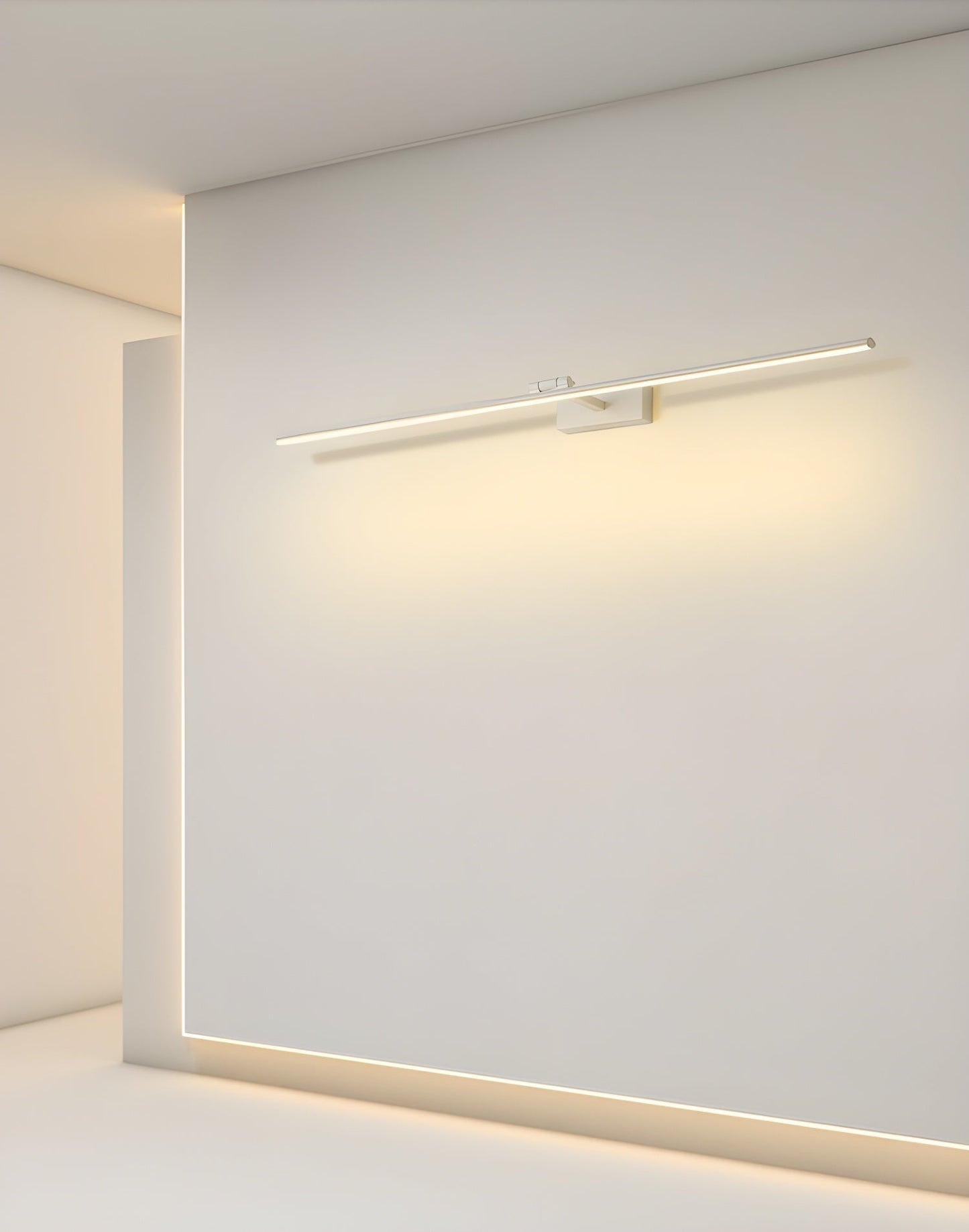 Linear Bathroom Wall Lamp | Aluminum | Black/White