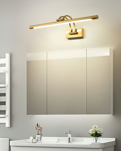 Linear Vanity Wall Light | Brass & Metal | Dimmable, 4 Sizes Available