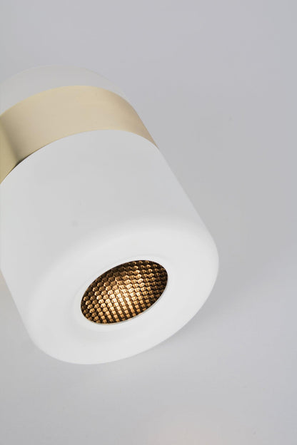 Adjustable Wall Lamp | Frosted Glass & Steel | White/Brass, Black/Brass, Black/Copper