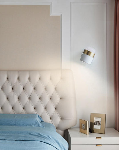 Adjustable Wall Lamp | Frosted Glass & Steel | White/Brass, Black/Brass, Black/Copper
