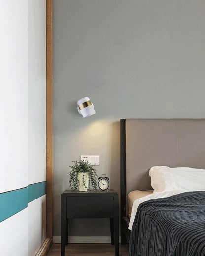 Adjustable Wall Lamp | Frosted Glass & Steel | White/Brass, Black/Brass, Black/Copper