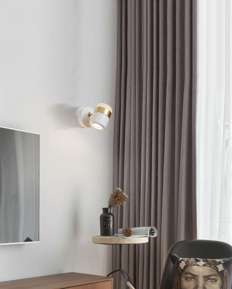 Adjustable Wall Lamp | Frosted Glass & Steel | White/Brass, Black/Brass, Black/Copper
