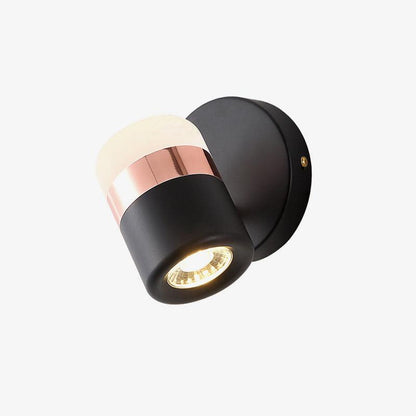 Adjustable Wall Lamp | Frosted Glass & Steel | White/Brass, Black/Brass, Black/Copper